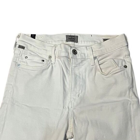 Citizens of Humanity COH Rocket Crop White High Rise Skinny Jeans Size 27 - Picture 2 of 4